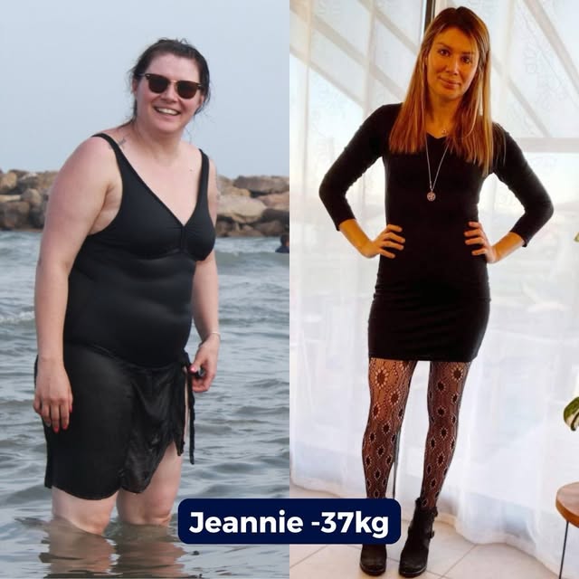 Jeannie, avant et après : moins 37 kilos