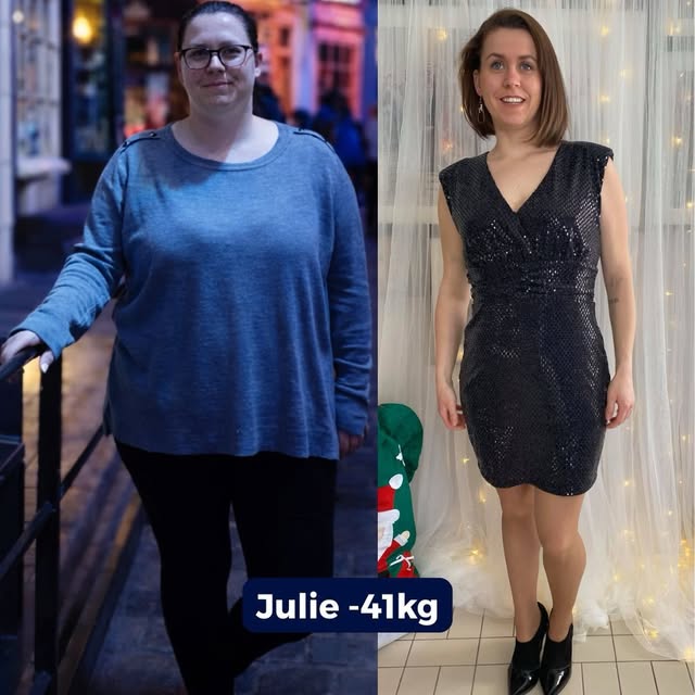 Julie, avant et après : moins 41 kilos